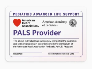 PALS INSTRUCTOR CERTIFICATION CARDS $12 EACH