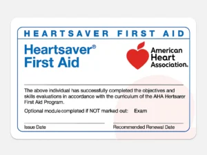 HEARTSAVER FIRST AID $65